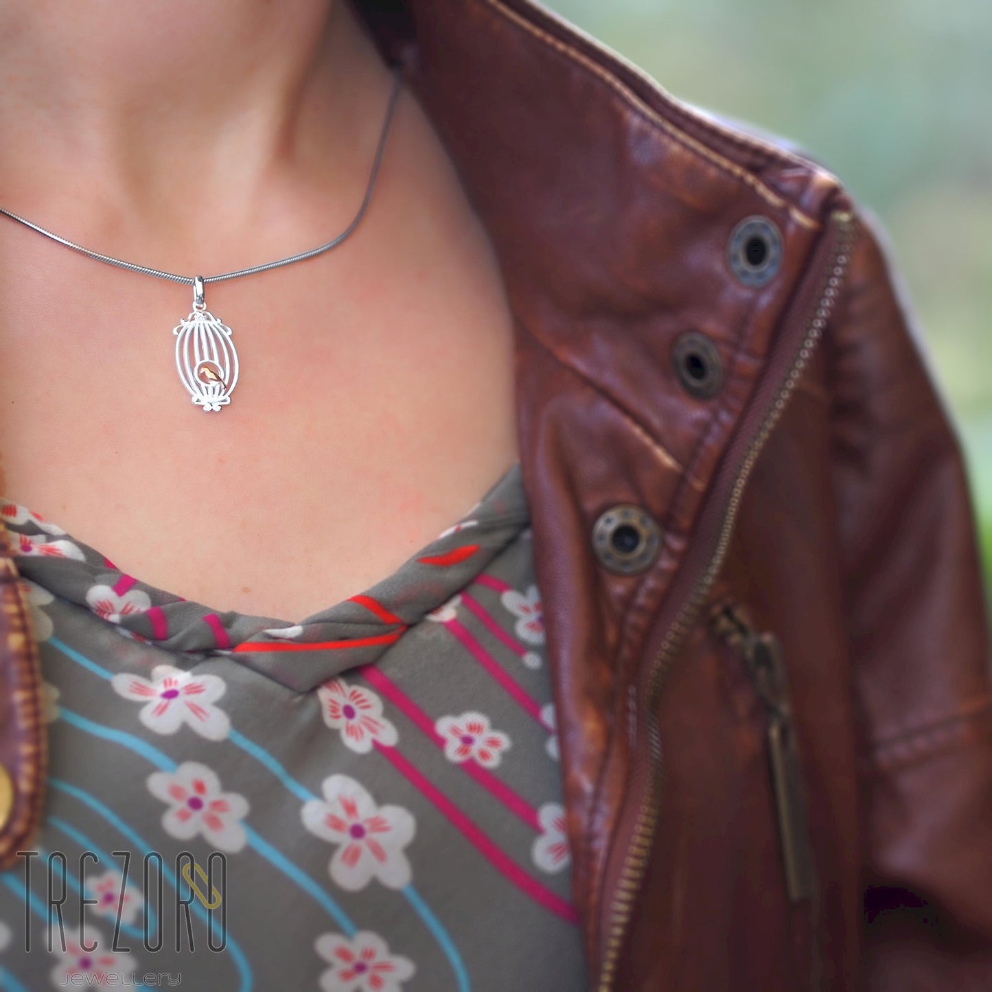 Bird in a cage Pendant