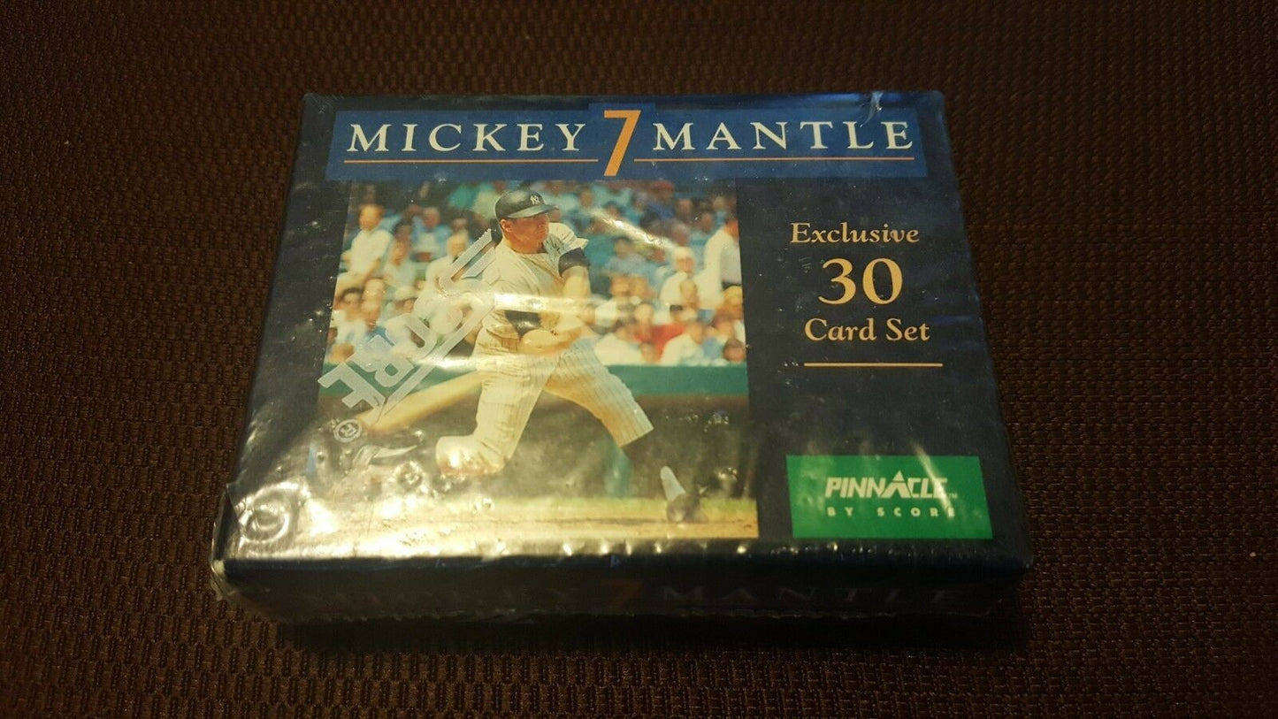 1992 Pinnacle Mickey Mantle Complete 30 Card Set - Brand New Factory Sealed